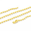 Iron Ball Bead Chains CH-E002-2.4mm-Y10A-1