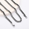 4.5MM 201 Stainless Steel Cuban Link Chain Necklaces NJEW-Q013-14C-1