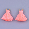 Polycotton(Polyester Cotton) Tassel Pendant Decorations X-FIND-S280-15-2