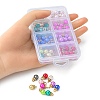 80Pcs 8 Colors ABS Plastic Charms KY-YW0001-29-5