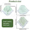 3Pcs 3 Styles Lace Triming Cloth Headbands for Women OHAR-CY0001-18-2