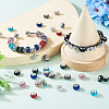 36Pcs 12 Colors Alloy Clay Pave Rhinestone European Beads ALRI-TA0001-30-7