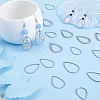 60Pcs 3 Sizes 304 Stainless Steel Linking Ring STAS-SC0007-44-4