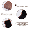 1Pc Rectangle Wood Commemorative Coin Magnetic Boxes CON-DC0001-26-4