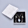 Square Kraft Cardboard Jewelry Boxes CBOX-L008-001-3
