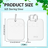 925 Sterling Silver Blank Charms STER-BC0003-80B-2