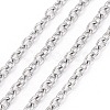 Non-Tarnish 3.28 Feet 304 Stainless Steel Cable Chains X-CHS-F006-02C-P-1