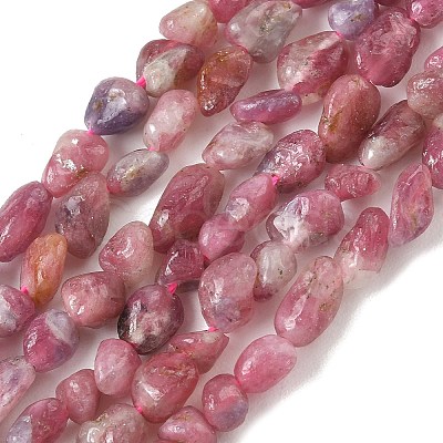 Natural Pink Tourmaline Beads Strands GG-CBAAEDE-B06-1