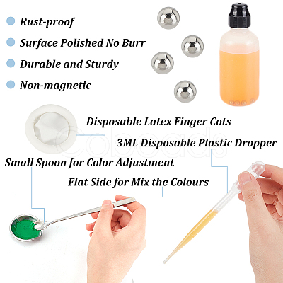 2 Sets Stainless Steel Palette DIY-OC0009-85-1