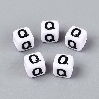 Opaque Acrylic Beads SACR-N020-04A-Q-1