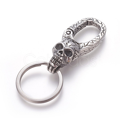 304 Stainless Steel Split Key Rings Hand Polished STAS-E452-63AS-1