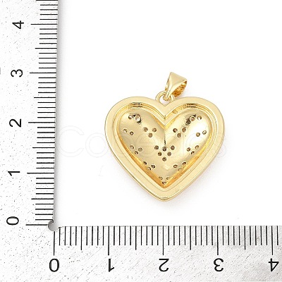Brass Micro Pave Cubic Zirconia Pendants KK-D317-091G-1