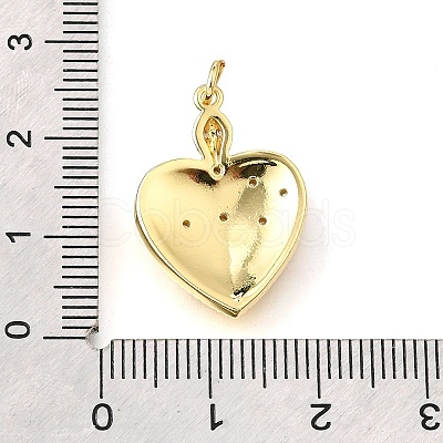 Brass Micro Pave Cubic Zirconia Pendants KK-V007-005G-03-1