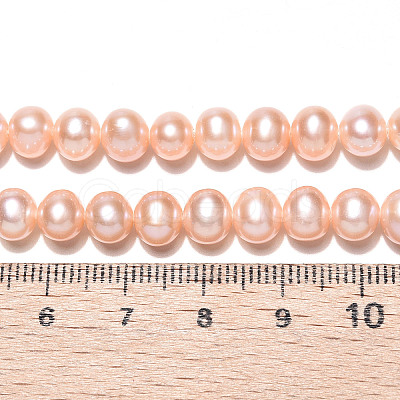 Natural Cultured Freshwater Pearl Beads Strands PEAR-N016-06C-01-1