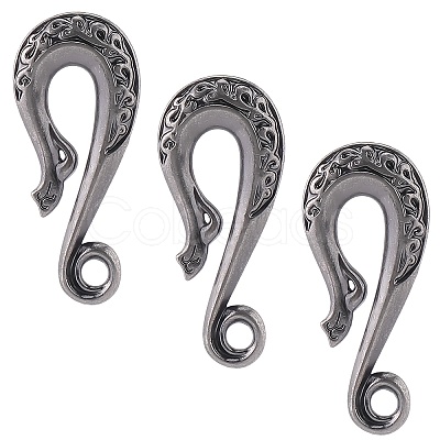 3Pcs Alloy S-Hook Clasps FIND-CP0003-47AS-1