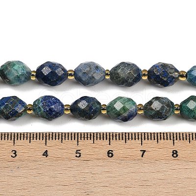 Natural Chrysocolla and Lapis Lazuli Beads Strands G-N342-149I-24-1