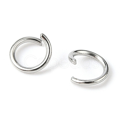 Tarnish Resistant 304 Stainless Steel Open Jump Rings X-STAS-E011-6x0.8mm-1