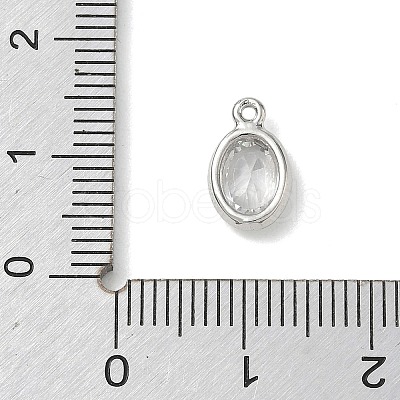 Brass Pave Cubic Zirconia Charms KK-CBA74BF-02P-04-1