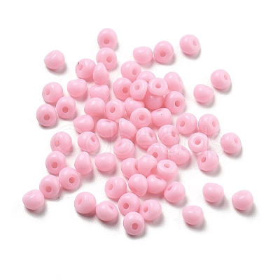 Acrylic Imitation Pearl Beads OACR-D300-01G-1