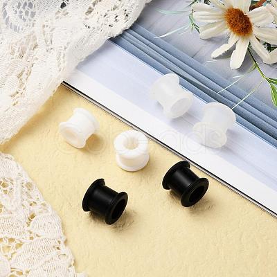 6Pcs 3 Colors Pulley Silicone Ear Gauges Flesh Tunnels Plugs FIND-YW0001-18B-1