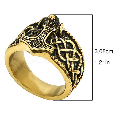 Viking 304 Stainless Steel Finger Rings for Men FS-WGB3F16-06-1