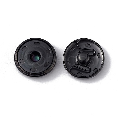 202 Stainless Steel Snap Buttons BUTT-I017-01E-B-1