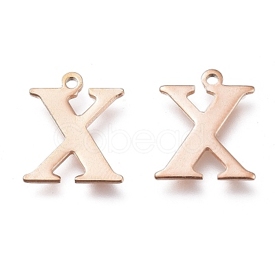 PVD Vacuum Plating 304 Stainless Steel Charms STAS-H112-X-RG-1