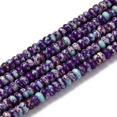 Synthetic Imperial Jasper Dyed Beads Strands G-K343-C39-05-1