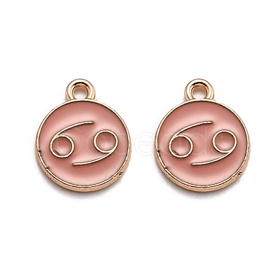 Alloy Enamel Pendants ENAM-S124-01B-11D-1