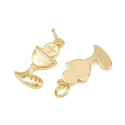 Holy Communion Chalice Brass Pendants KK-L275-26G-1
