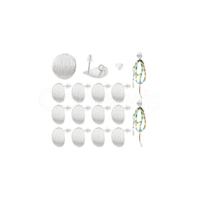20Pcs Brass Ear Stud Findings KK-BC0013-98-1