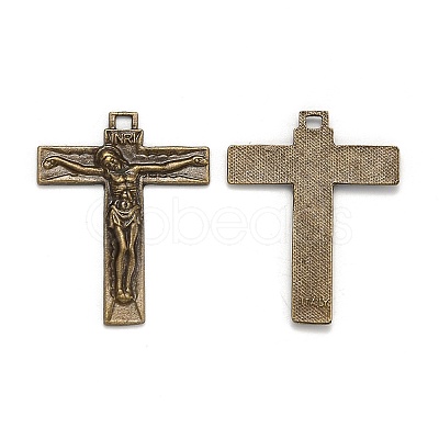 Tibetan Style Alloy Pendants TIBEP-X0005-03-AB-1