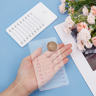 2Pcs 2 Colors Acrylic False Eyelashes Display Board AJEW-GO0001-31-1