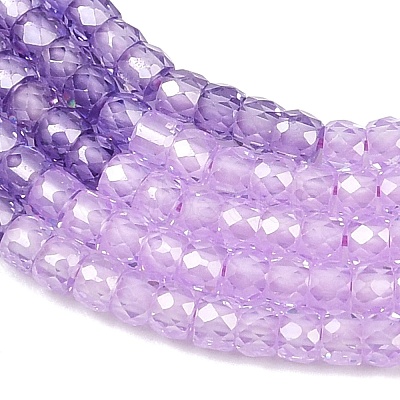 Cubic Zirconia Beads Strands ZIRC-P125-2x3mm-01-1