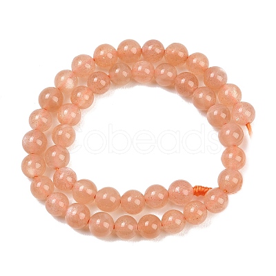 Natural Sunstone Beads Strands G-G342-A01-4.5mm-1