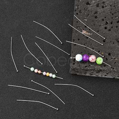 Tarnish Resistant 304 Stainless Steel Ball Head Pins STAS-K146-045-50x0.7mm-1