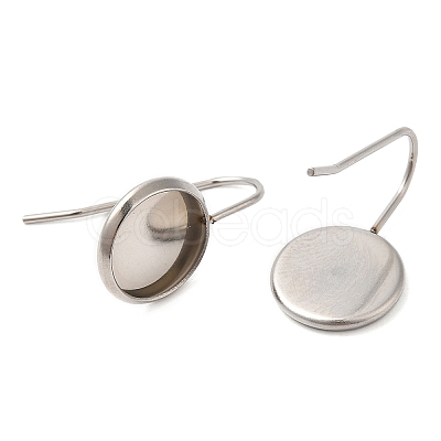 Non-Tarnish 304 Stainless Steel Earring Hooks STAS-R123-16B-P-1