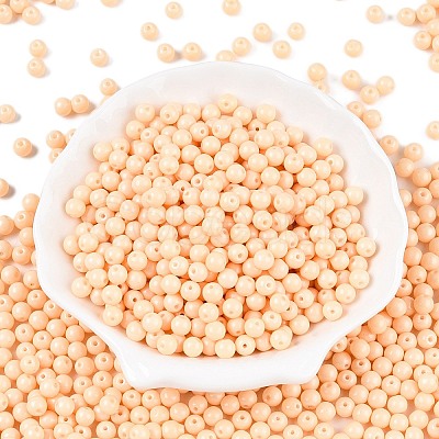 Opaque Baking Paint Glass Beads DGLA-T004-02D-1