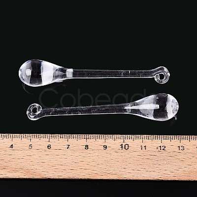 Transparent Plastic Big Pendants KY-T042-01-1