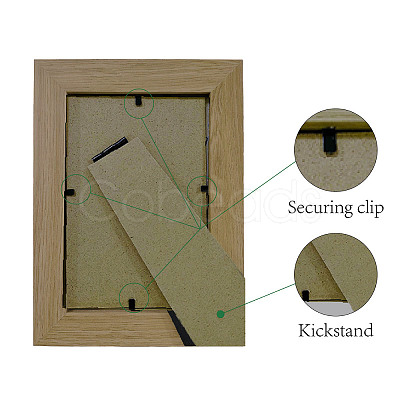 Natural Wood Photo Frames AJEW-WH0292-047-1