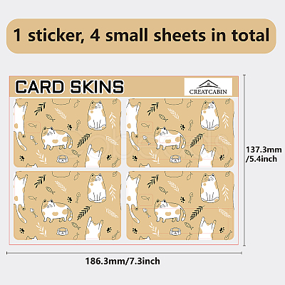 PVC Plastic Waterproof Card Stickers DIY-WH0432-036-1