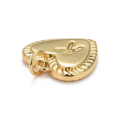 Rack Plating Golden Brass Pendants KK-E260-01G-K-1
