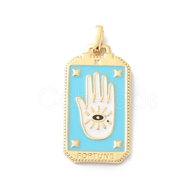 Rack Plating Brass Pendants KK-F852-28G-1