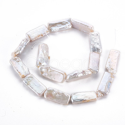 Natural Keshi Pearl Beads Strands PEAR-S020-D03-1