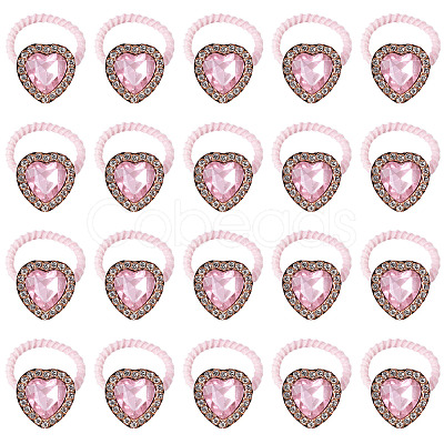 20Pcs Polyester & Rhinestone Girls Hair Accessories OHAR-TA0001-17-1
