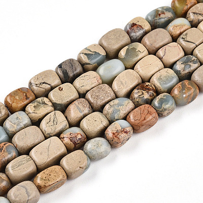 Natural Shoushan Stone Beads Strands G-N346-04A-07-1