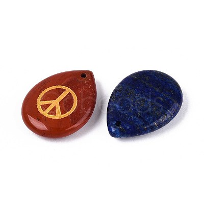 Natural & Synthetic Mixed Stone Pendants G-T142-47-1