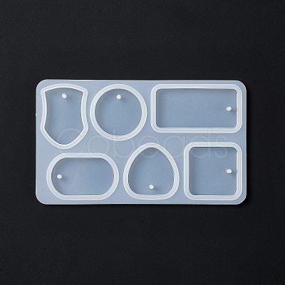 DIY Shield & Geometric Shape Pendant Silicone Molds LS-DIY-G067-06A-1