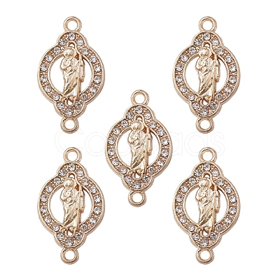 Religion Alloy Connector Charms with Crystal Rhinestone FIND-YW0003-47-1