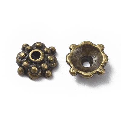 Tibetan Style Alloy Caps MLF0664Y-NF-1
